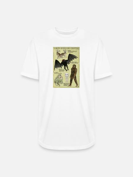 North American Cryptids Poster - Long Body Men’s T-Shirt - white