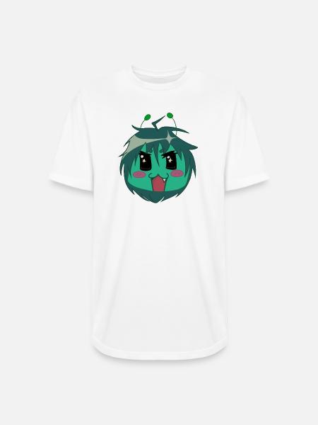 Cute alien anime style - Long Body Men’s T-Shirt - white