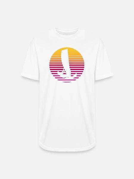 Windsurfing Water Sports Windsurfer - Long Body Men’s T-Shirt - white