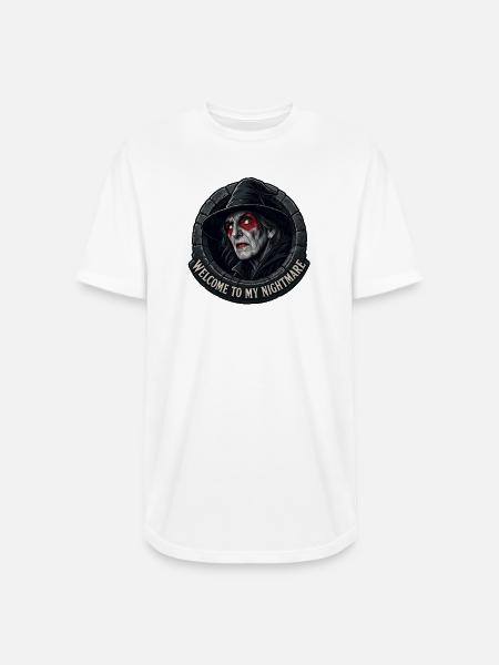 Nightmare Witch in Stone Ring - Long Body Men’s T-Shirt - white