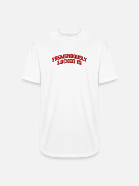 Tremendously Locked In - Long Body Men’s T-Shirt - white