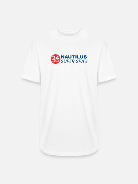 24-Hour Nautilus Super Spas - Vintage 1970s - Long Body Men’s T-Shirt - white