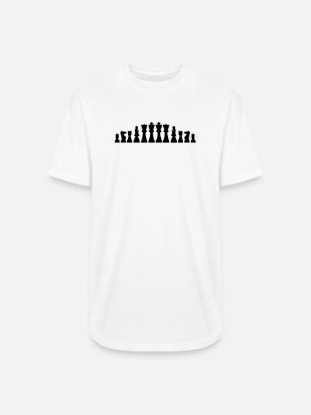 Chess - Long Body Men’s T-Shirt - white