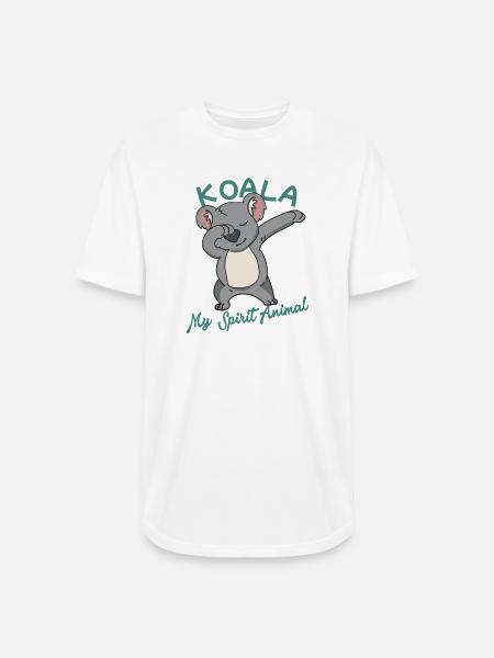 Koala Spirit Animal Dance - Long Body Men’s T-Shirt - white