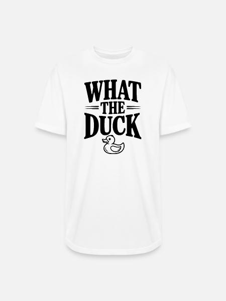 What The Duck - Long Body Men’s T-Shirt - white