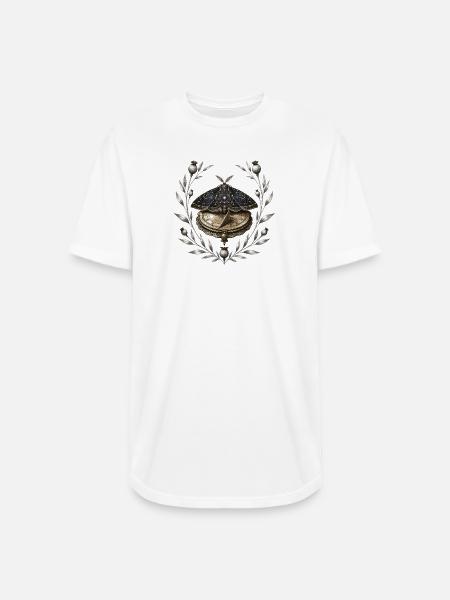 Celestial Moth Clockwork - Long Body Men’s T-Shirt - white