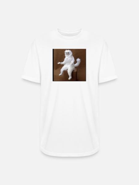 Plush on Stool - Long Body Men’s T-Shirt - white