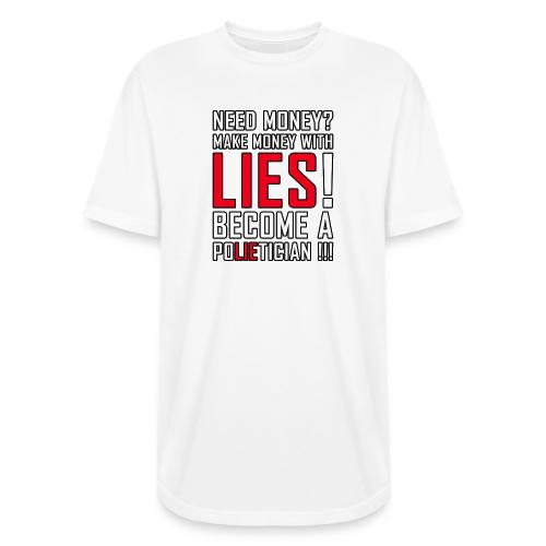 Lies Pay: Become a PoLIEtician Satire - Long Body Men’s T-Shirt