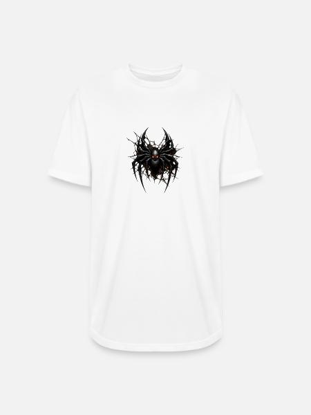Inferno Spider Emblem - Long Body Men’s T-Shirt - white