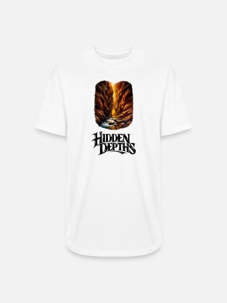 Hidden Depths Canyon Glow - Long Body Men’s T-Shirt - white