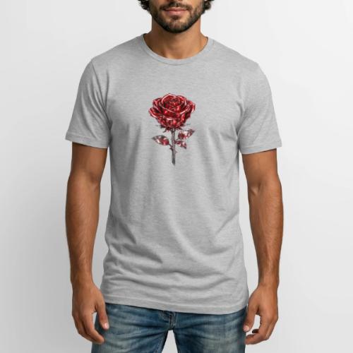 2 Set - Silver and Gold Roses - Long Body Men’s T-Shirt