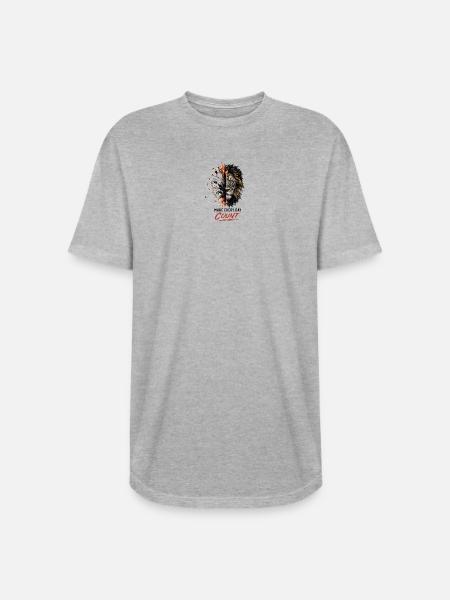 Timekeeper Tiger Split Clock - Long Body Men’s T-Shirt - heather gray