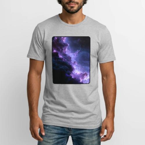 Purple Nebula Space Design - Long Body Men’s T-Shirt