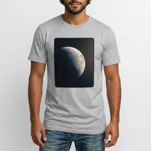 Crescent Moon Celestial Artwork - Long Body Men’s T-Shirt
