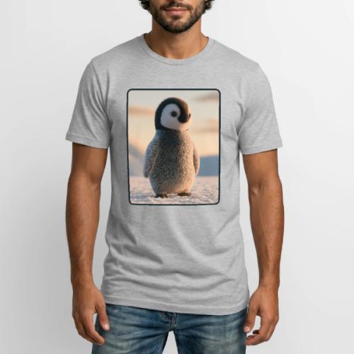 Cute Penguin Chick Sunrise Design - Long Body Men’s T-Shirt