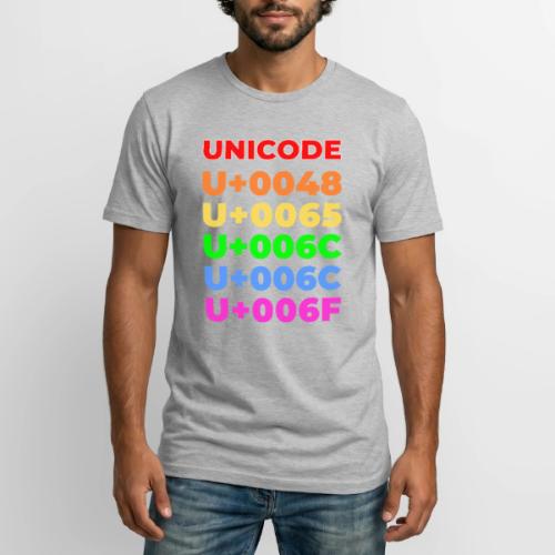 Hello, in unicode - Long Body Men’s T-Shirt