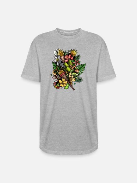 Lunar Dreamcatcher - Long Body Men’s T-Shirt - heather gray