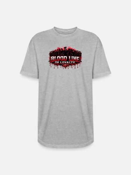 Bloodline of Loyalty - Long Body Men’s T-Shirt - heather gray