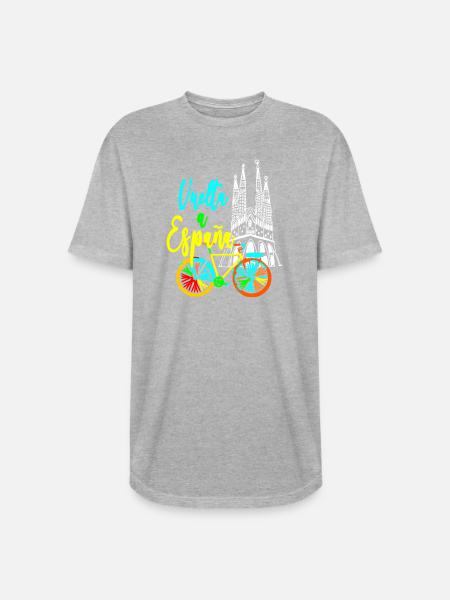 Vuelta Espana Neon Bicycle - Long Body Men’s T-Shirt - heather gray