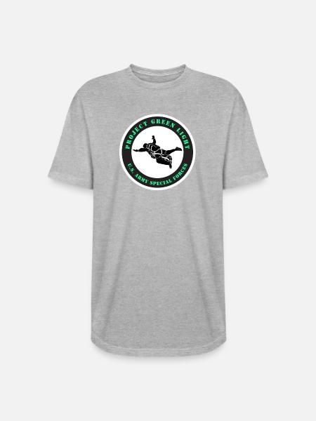 Project Green Light - Long Body Men’s T-Shirt - heather gray