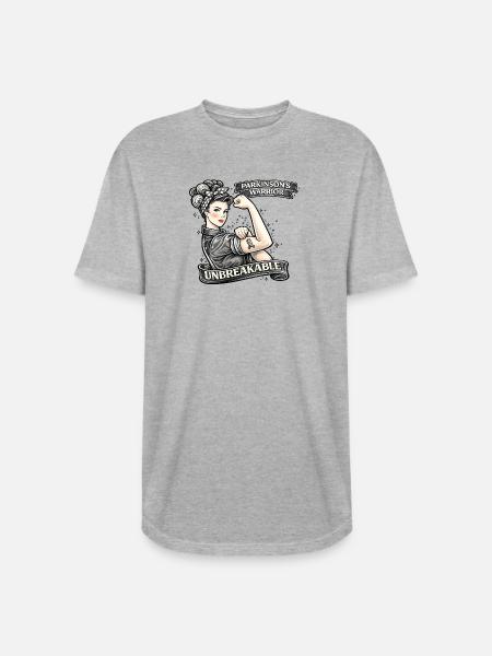 Parkinson Warrior Unbreakable - Long Body Men’s T-Shirt - heather gray
