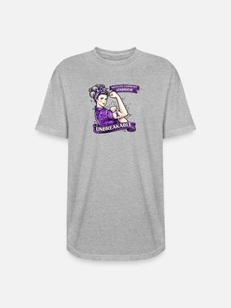 Unbreakable Sjögren's Warrior - Long Body Men’s T-Shirt - heather gray