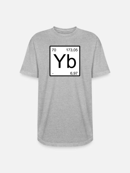 Ytterbium Element Minimal - Long Body Men’s T-Shirt - heather gray