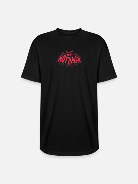 Mothman Crimson Flight - Long Body Men’s T-Shirt - black