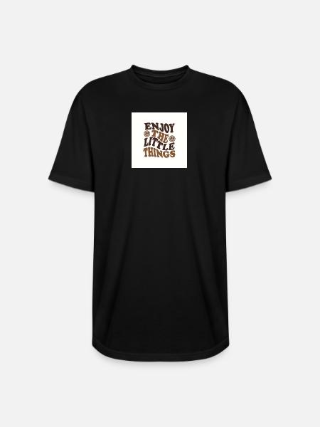 Enjoy The Little Things Retro - Long Body Men’s T-Shirt - black