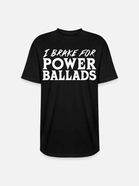 Power Ballads - Long Body Men’s T-Shirt - black