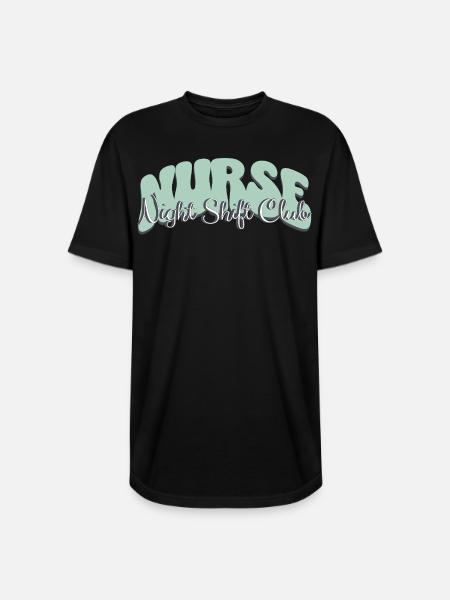 Nurse Night Shift Club - Long Body Men’s T-Shirt - black