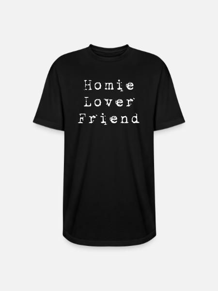Home Lover Friend - Long Body Men’s T-Shirt - black