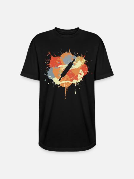 Rolling Pin Sketch - Long Body Men’s T-Shirt - black