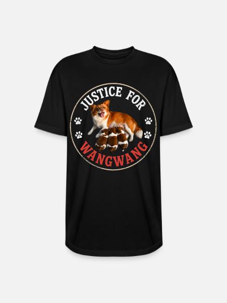 Justice For Wangwang Dog - Long Body Men’s T-Shirt - black
