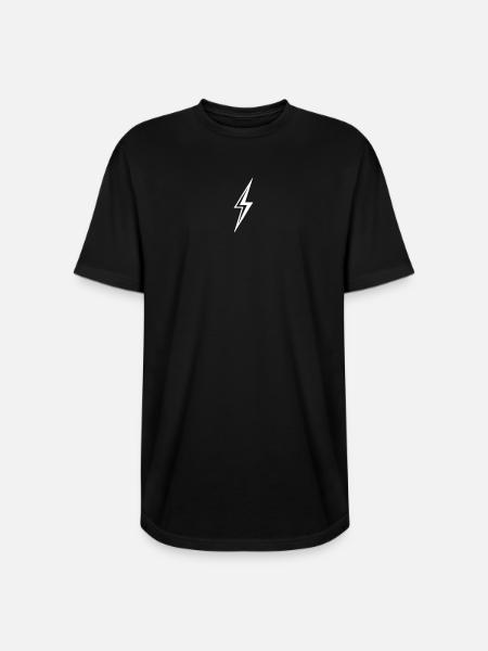 Lightning Bolt - Long Body Men’s T-Shirt - black