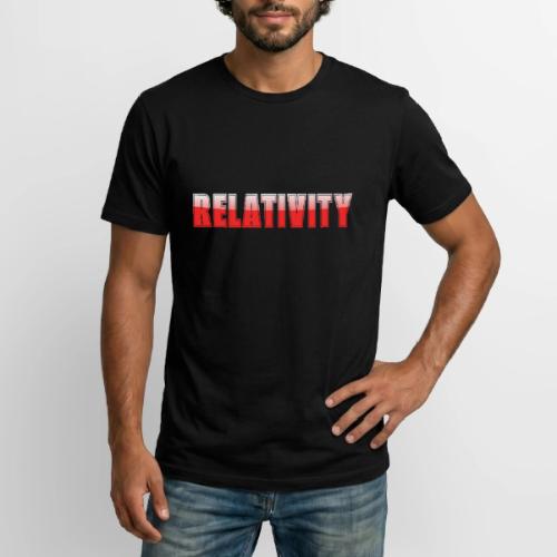 Relativity Science Typography Design - Long Body Men’s T-Shirt