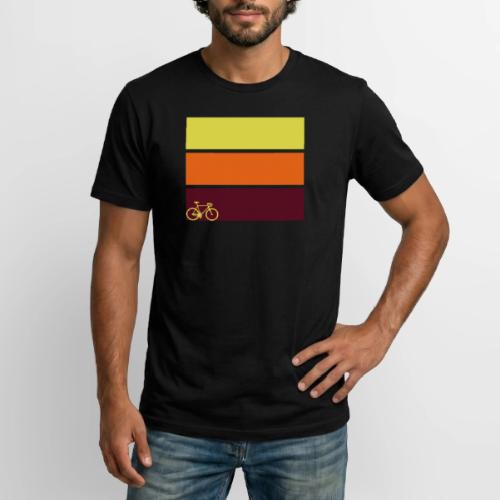 tricolor with bicycle - Long Body Men’s T-Shirt