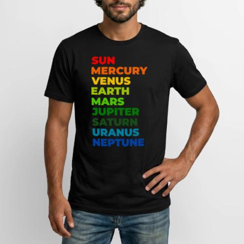 Color the solar system - Long Body Men’s T-Shirt