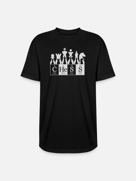 ChemChess Atomic Chessboard Periodic - Long Body Men’s T-Shirt - black