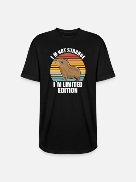 Capybara zoo animal design - Long Body Men’s T-Shirt - black