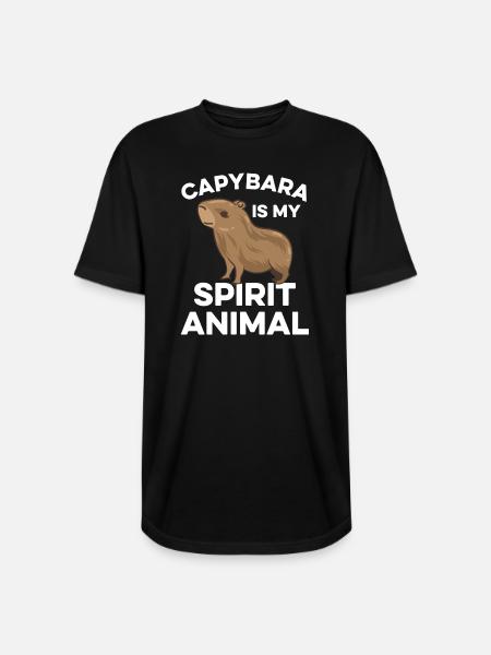 Capybara zoo animal design - Long Body Men’s T-Shirt - black