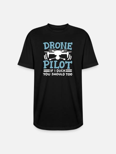 Drone Pilot - Long Body Men’s T-Shirt - black