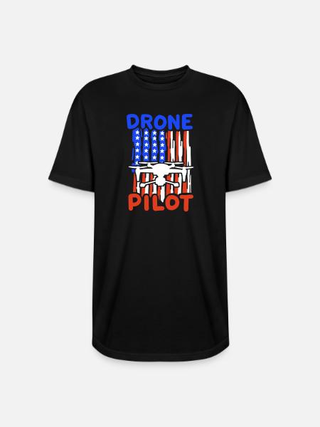 Drone Pilot - Long Body Men’s T-Shirt - black