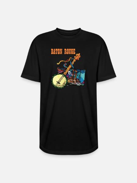 Baton Rouge - Long Body Men’s T-Shirt - black