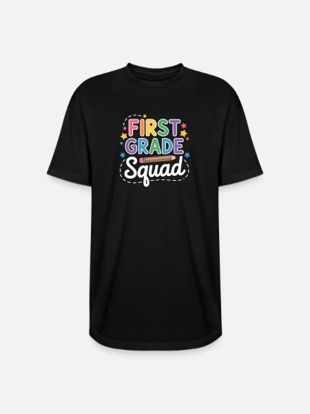 First Grade Squad Back To School - Long Body Men’s T-Shirt - black