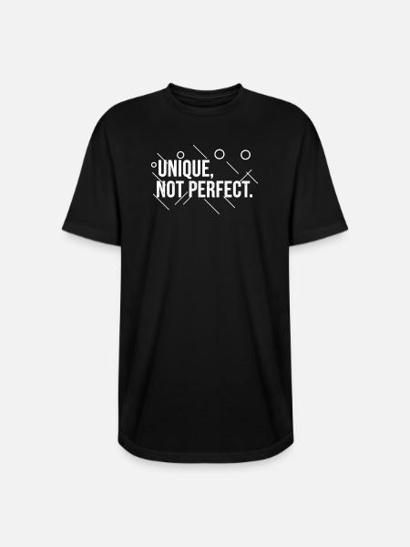 Unique-_Not_Perfect_Abstract - Long Body Men’s T-Shirt - black