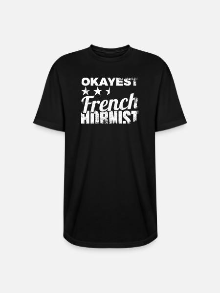 Average French Hornist - Long Body Men’s T-Shirt - black