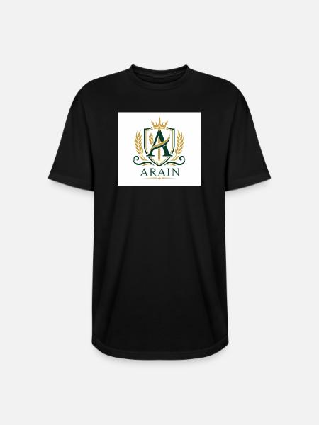 Arain Pride - Premium Punjabi Heritage Graphic - Long Body Men’s T-Shirt - black