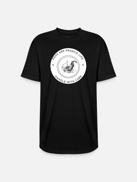 Eggs_Are_Fragile_Life - Long Body Men’s T-Shirt - black