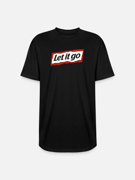 Let it go - Long Body Men’s T-Shirt - black